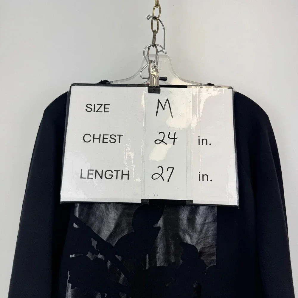 rag & bone Sweatshirt Men M Black Liberty Graphic NWT - Picture 2 of 16